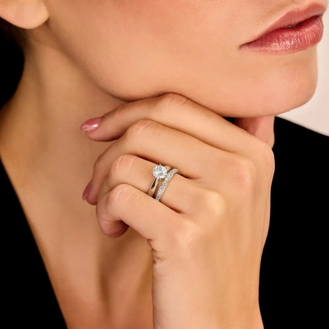 1.50 quilates anillo solitario diamante en oro amarillo 