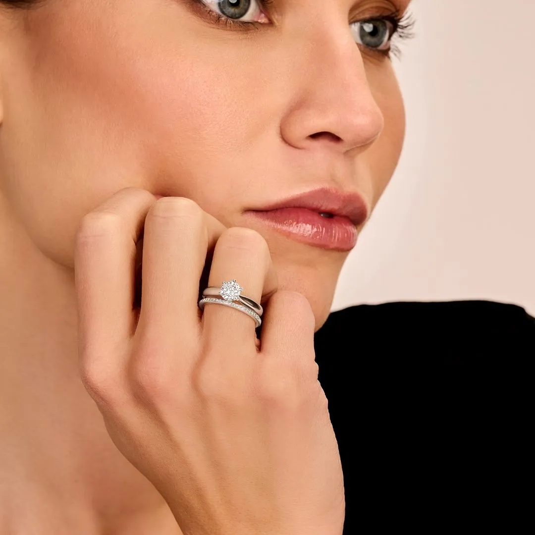1.50 quilates anillo solitario diamante en oro amarillo 