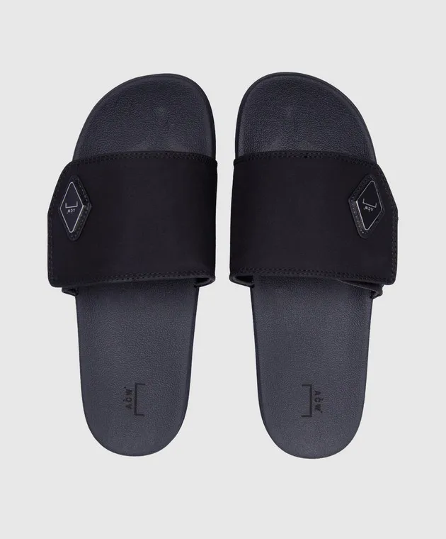 A Cold Wall Black sliders with logo