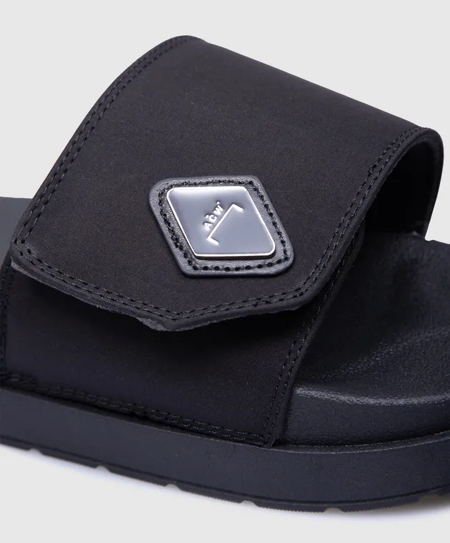 A Cold Wall Black sliders with logo