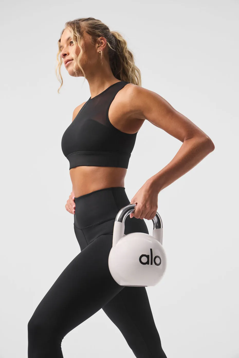 AIRLIFT MESH COASTLINE BRA  BLACK