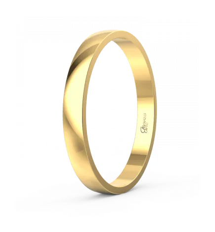 Alianza Oro Amarillo Clásica 2,5 mm.