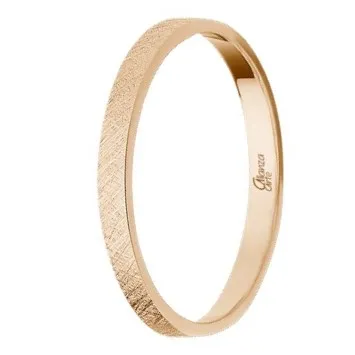 Alianza Oro Rosa Diamantada 2 mm.