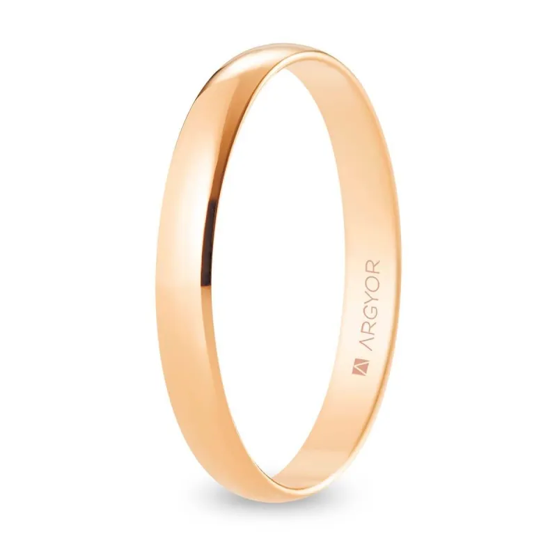 Alianza "Argyor" Pulida Oro 18k 3mm (R30RP00)
