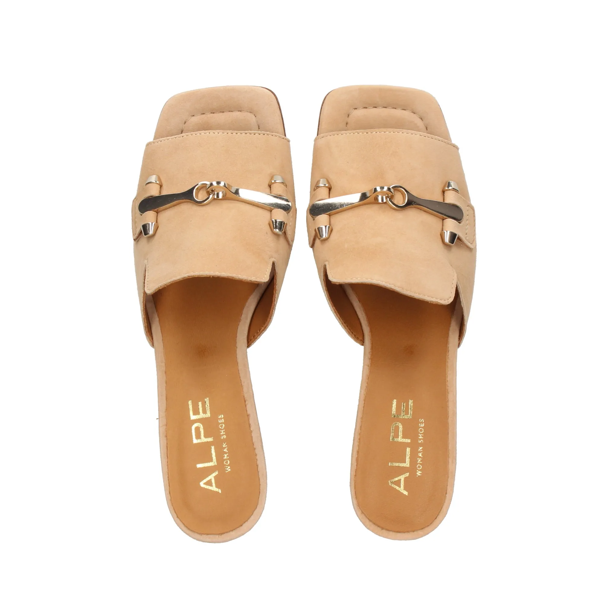 ALPE SANDALIAS CON TACóN DE MUJER 60CAMELLO