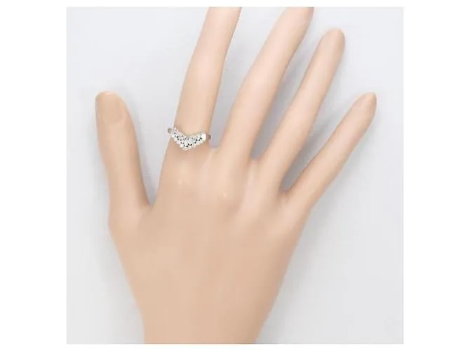 & Other Stories Anillo de diamante de platino PT900 11.5 en excelente estado Plata 