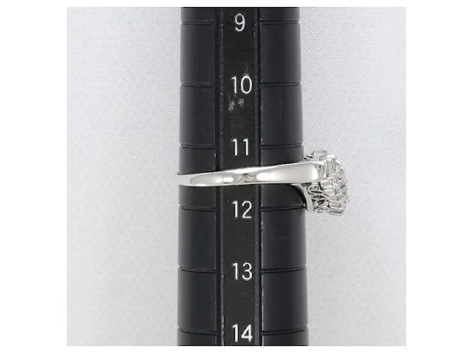 & Other Stories Anillo de diamante de platino PT900 11.5 en excelente estado Plata 