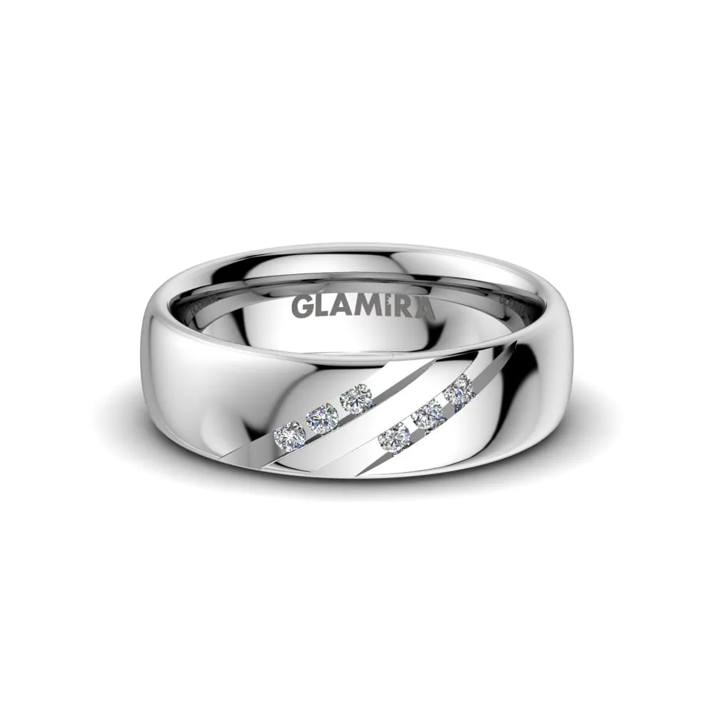 Anillo Boda Mujer White Pearl 6mm