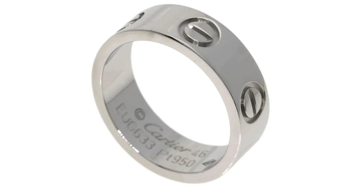 Anillo Cartier Love en Platino 