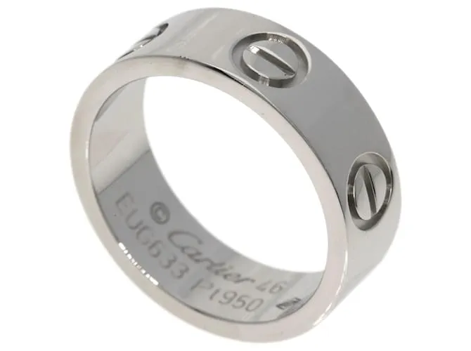Anillo Cartier Love en Platino 