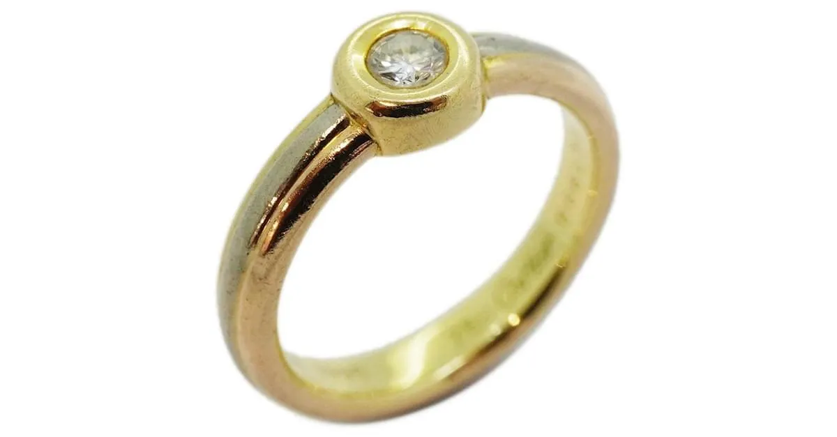 Anillo de diamante Monostone de Cartier 
