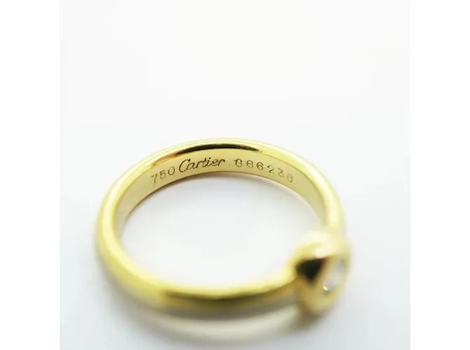 Anillo de diamante Monostone de Cartier 