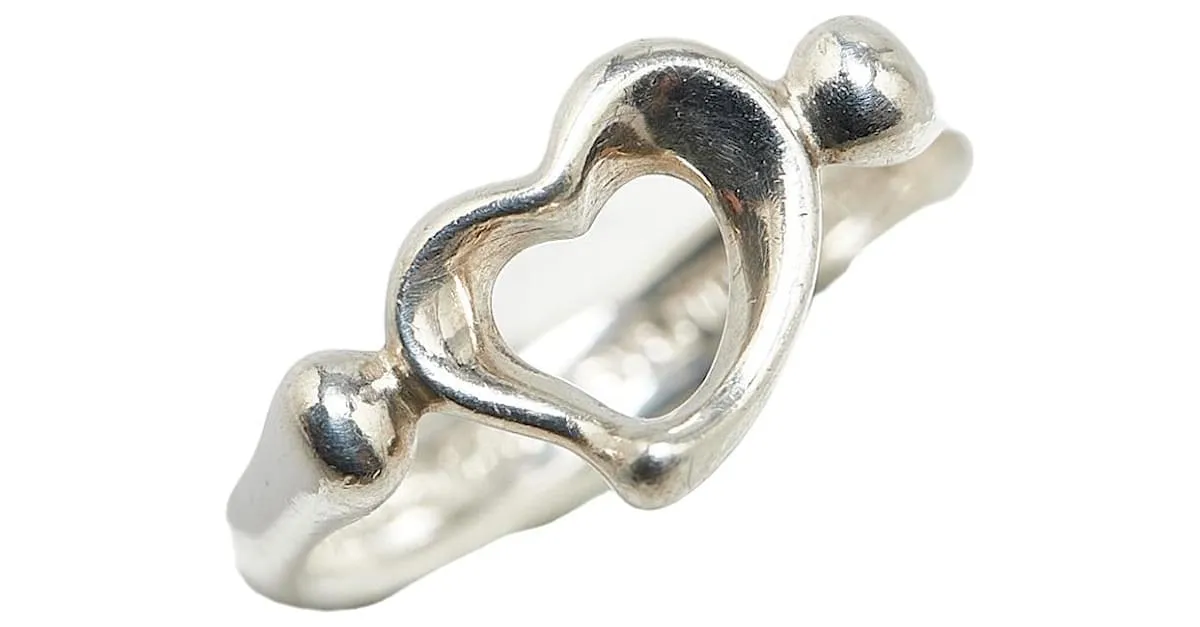 Anillo Open Heart Tiffany & Co en plata SV925 en muy buen estado 