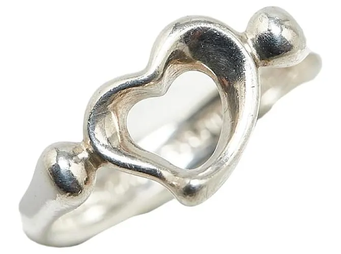 Anillo Open Heart Tiffany & Co en plata SV925 en muy buen estado 