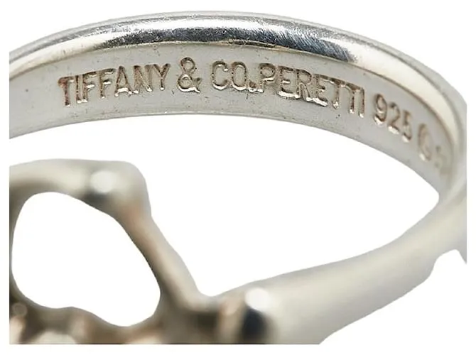 Anillo Open Heart Tiffany & Co en plata SV925 en muy buen estado 