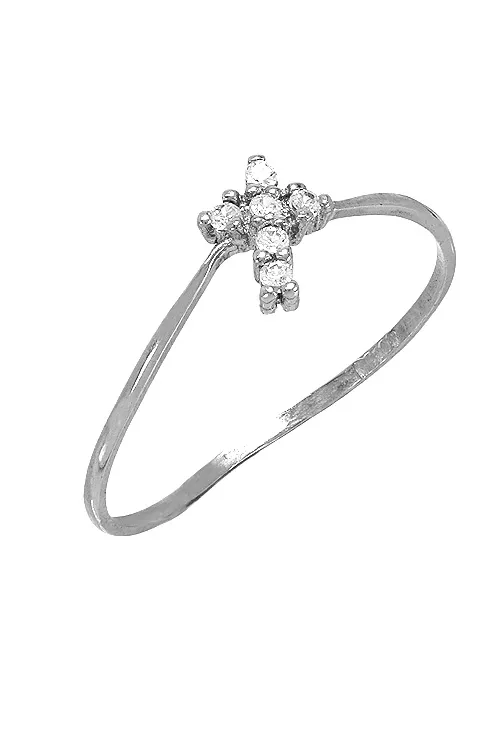 ANILLO ORO BLANCO 18 KTES MOTIVO CRUZ 002_52964SB