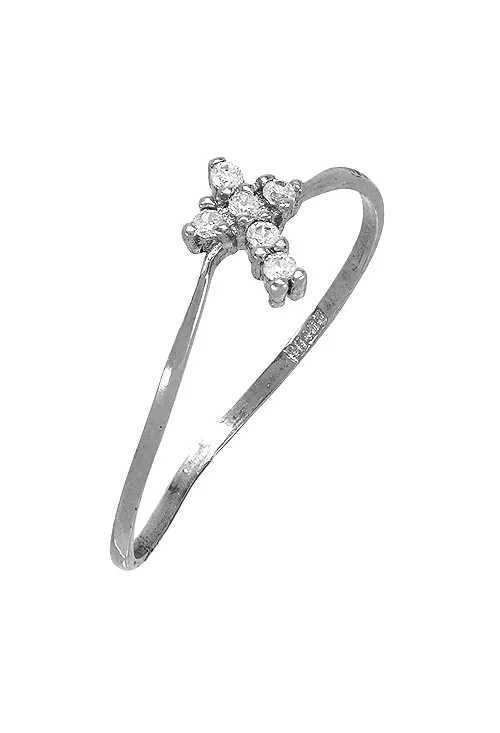 ANILLO ORO BLANCO 18 KTES MOTIVO CRUZ 002_52964SB
