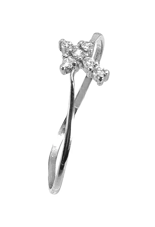 ANILLO ORO BLANCO 18 KTES MOTIVO CRUZ 002_52964SB