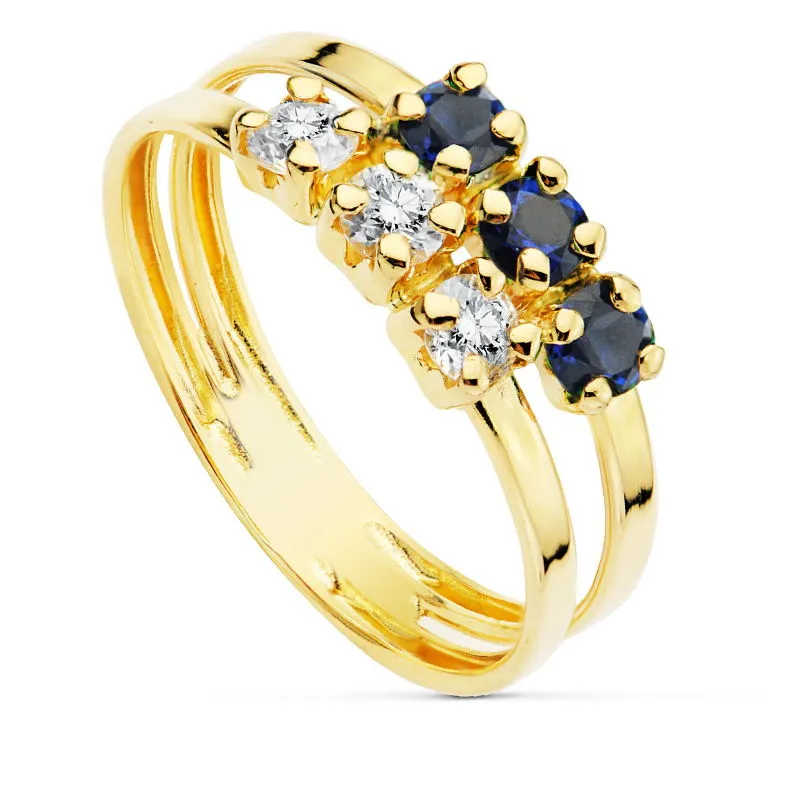 Anillo Oro Circonita