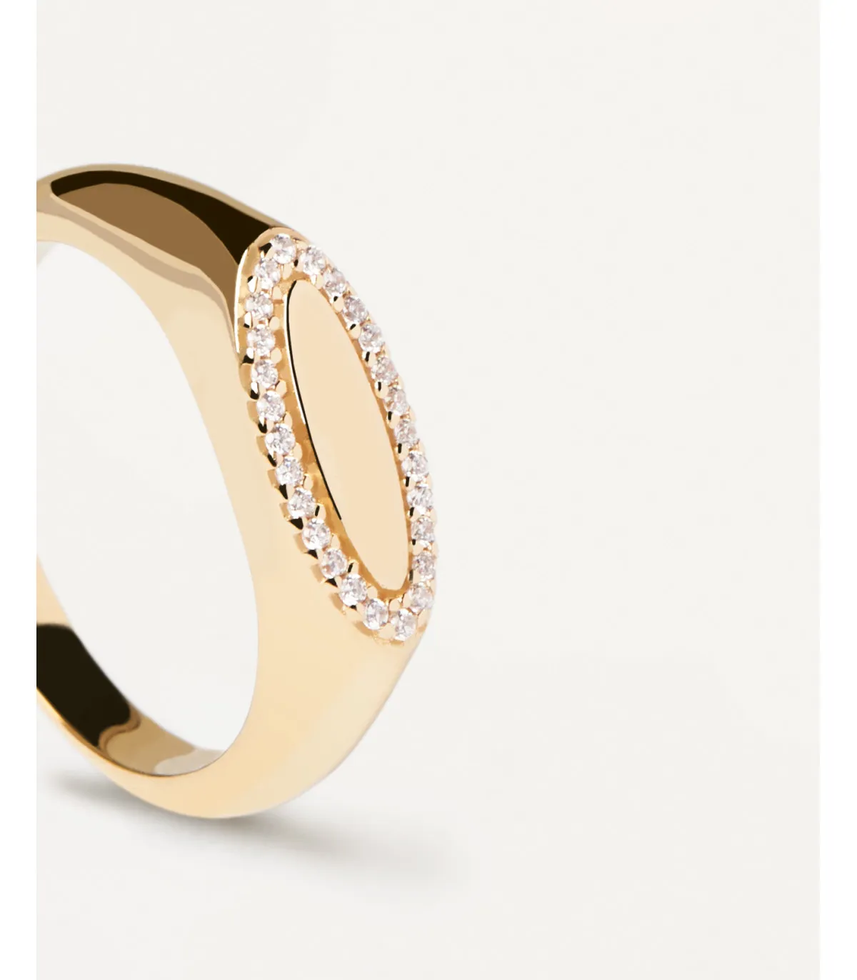 ANILLO PDPAOLA SELLO LACE CON CIRCONITAS  AN01629