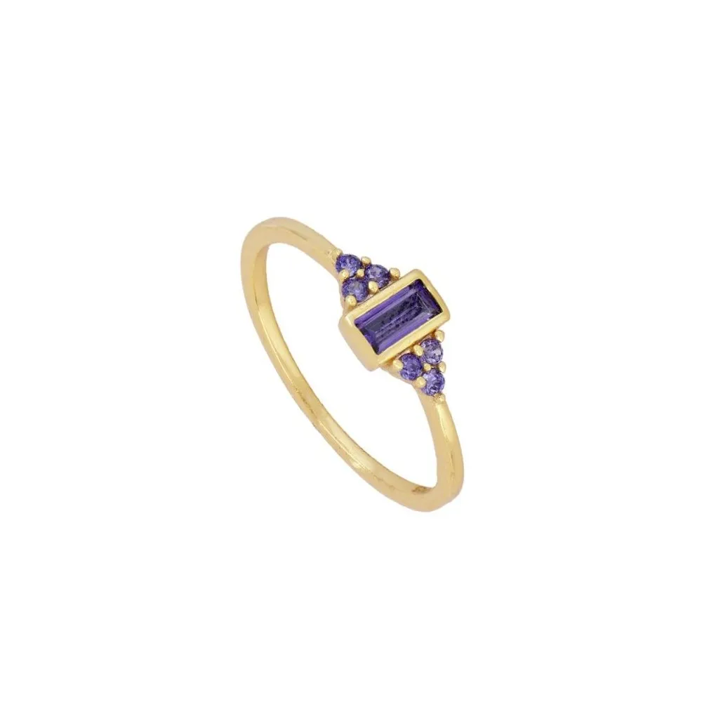 Anillo Provence Lavanda Oro