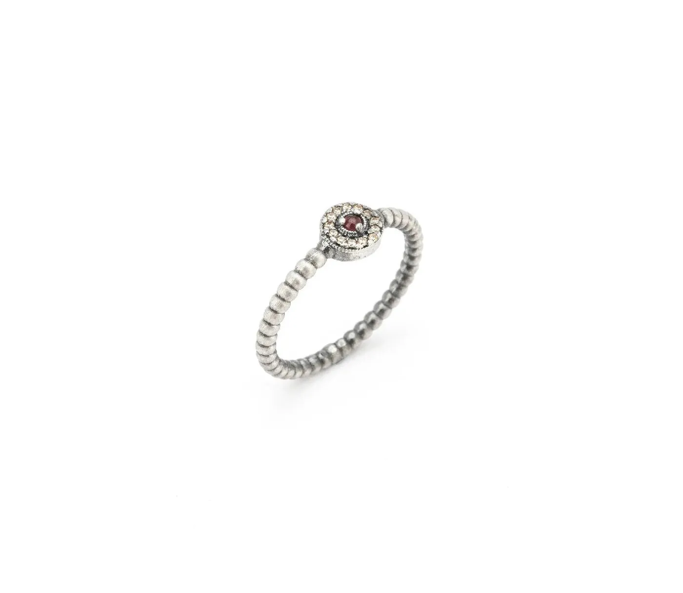 ANILLO RAIVE GRANATE Y CIRCONITAS CAVA MIN06