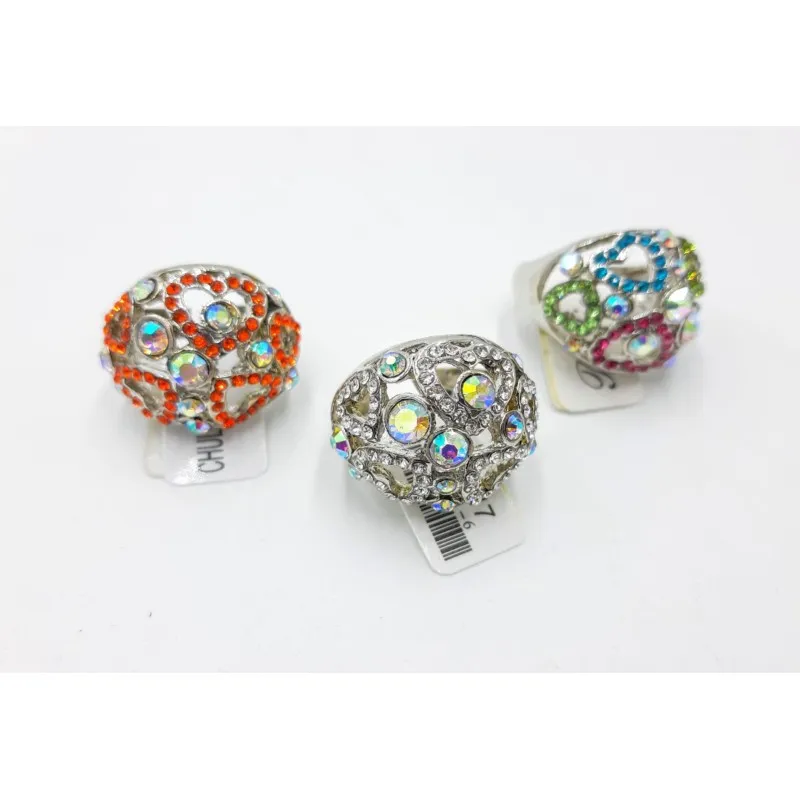 Anillos de rodio corazón