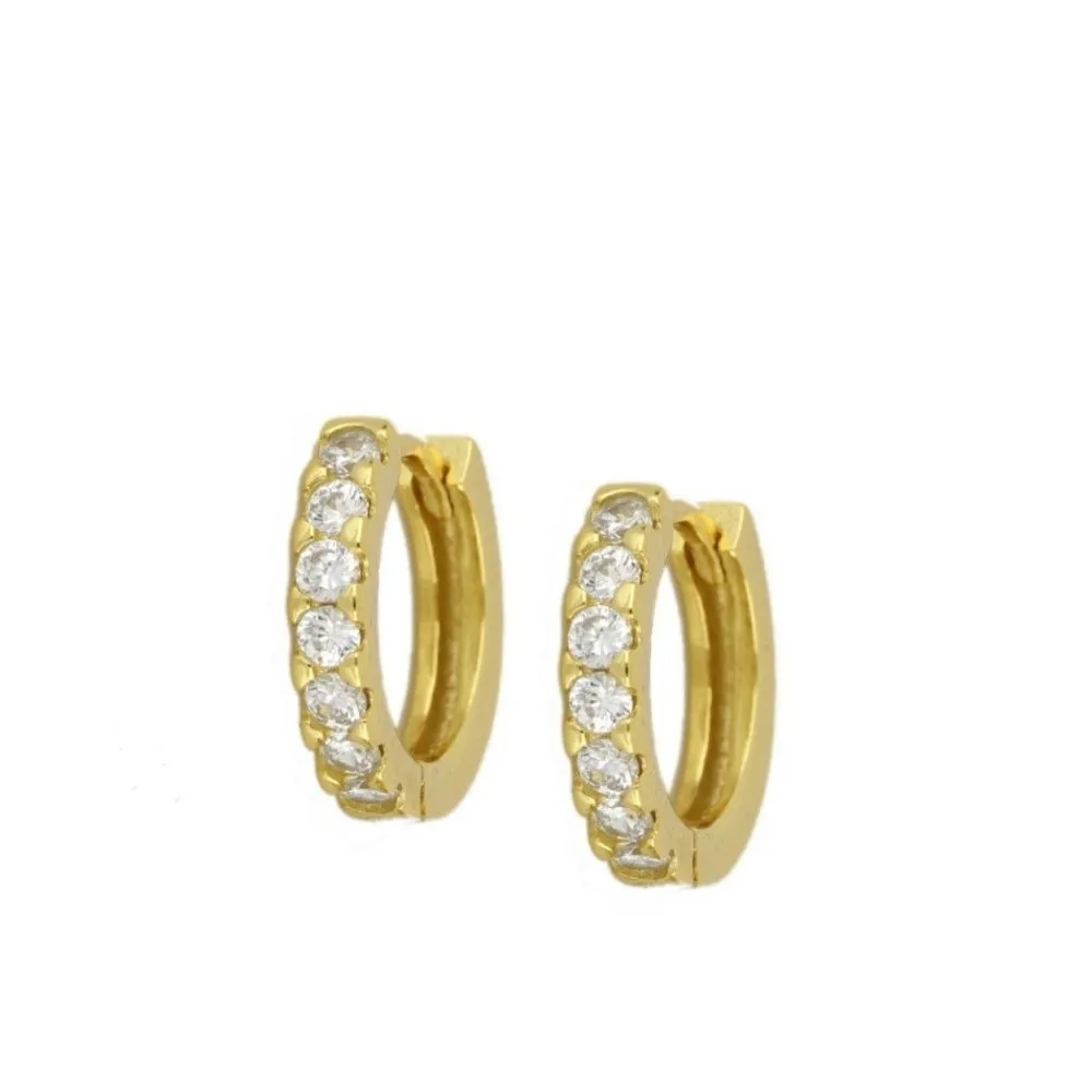 Aro Circonitas Oro 12mm