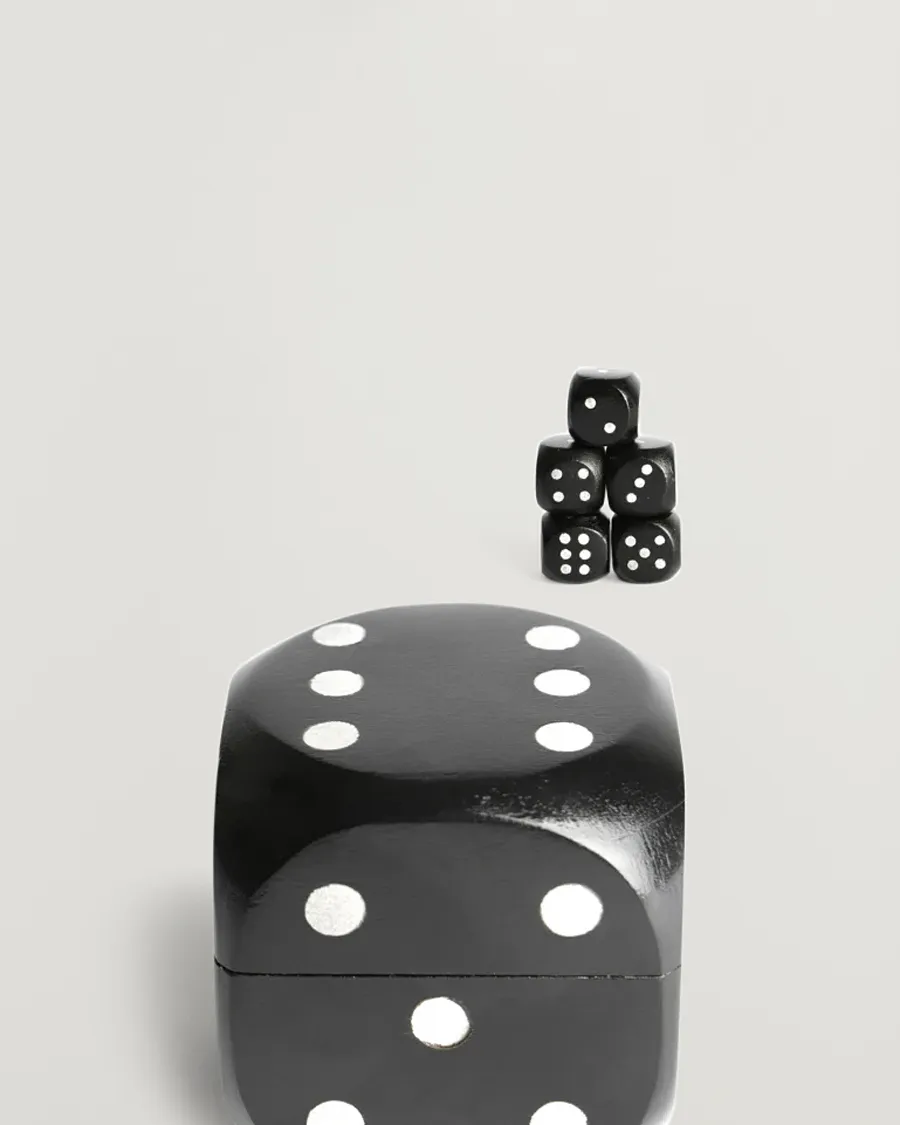 Authentic Models Wooden Dice Box Black