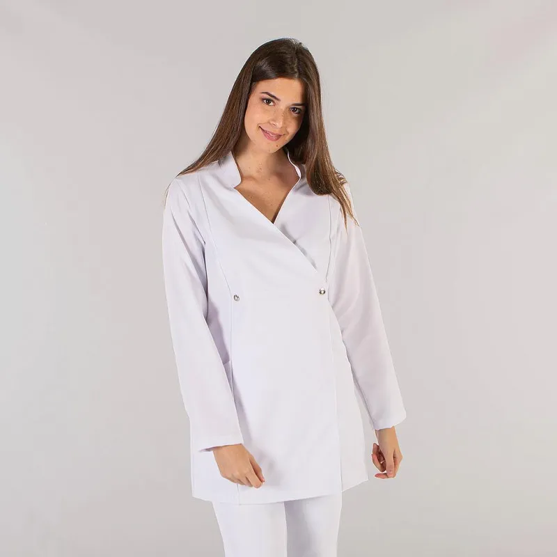 Bata Sanitaria Cruzada Mujer Manga Larga GARYS 6613 Tania
