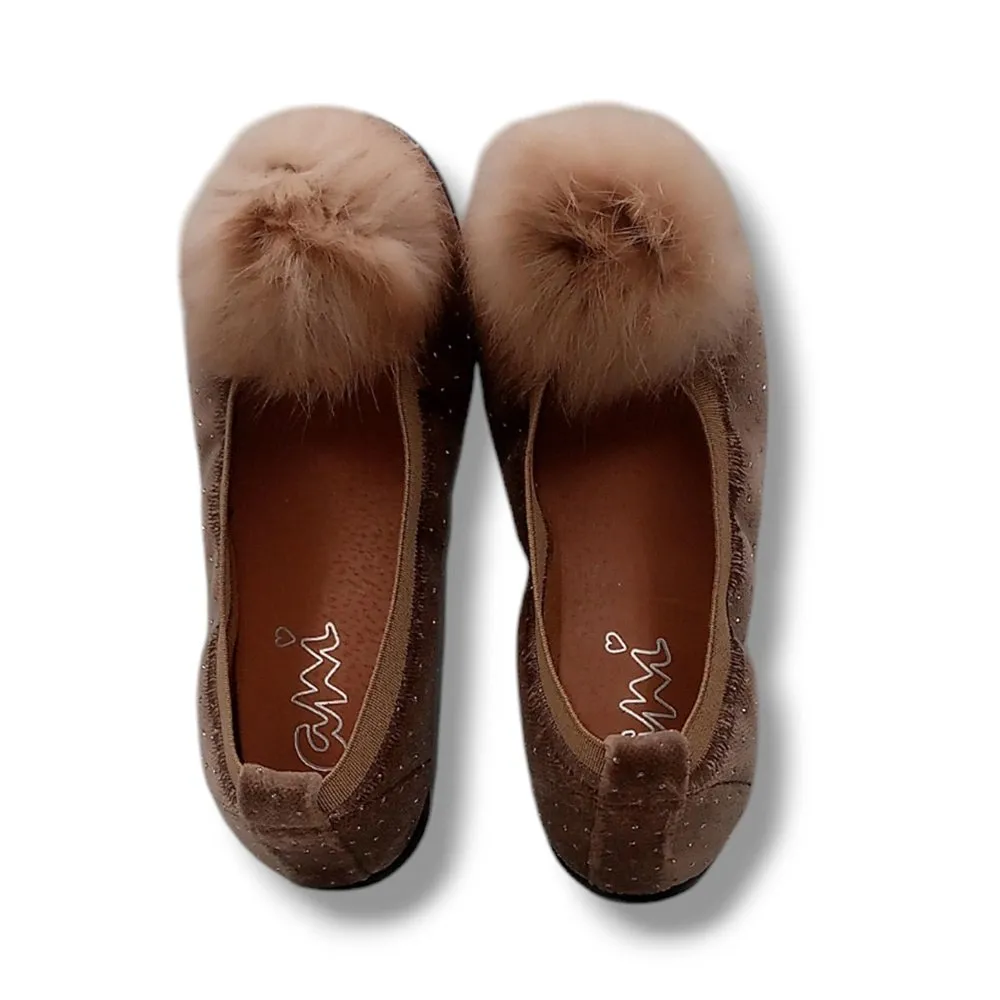 Batilas Manoletina Serratex Ani Niña 4504 CAMEL CORDONETS