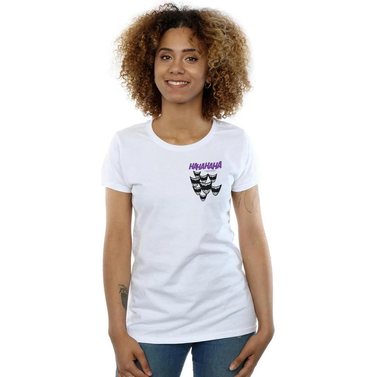 Batman Joker Smile Breast Print