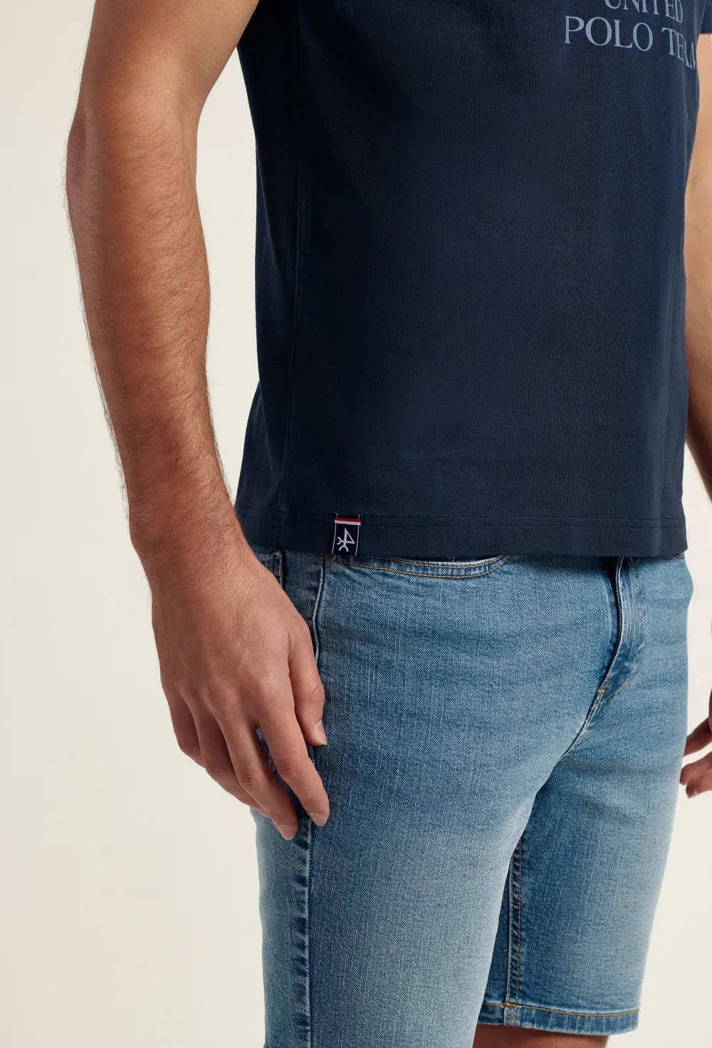 Bermuda jeans azul claro
