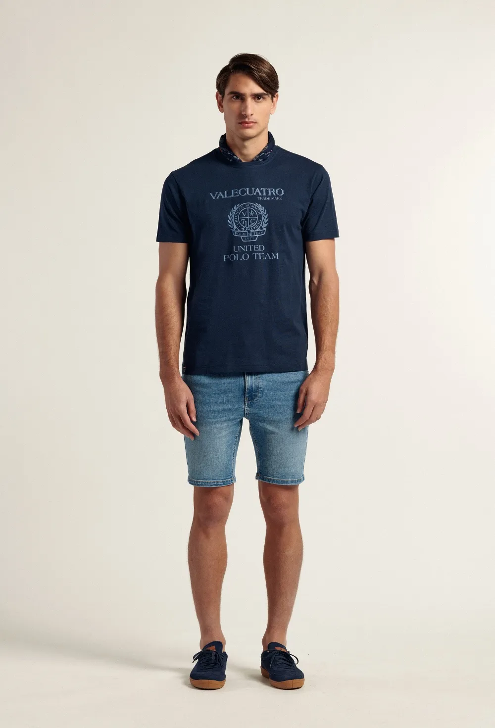 Bermuda jeans azul claro