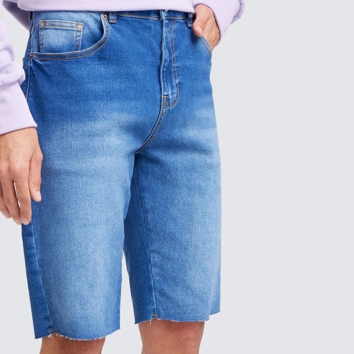 Bermuda Para Hombre Slim