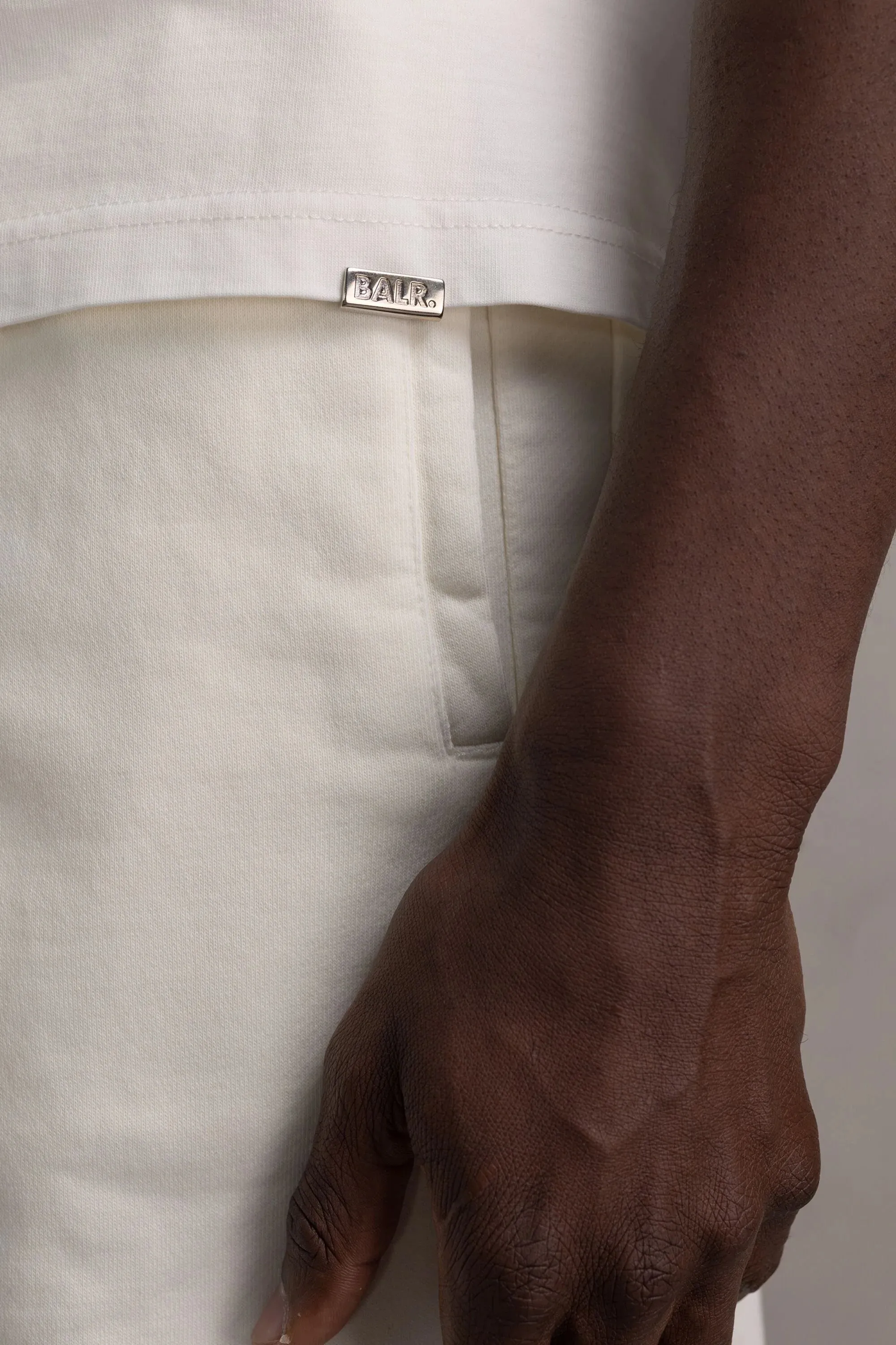 BERMUDAS FLEECE TONY BLANCO CRUDO