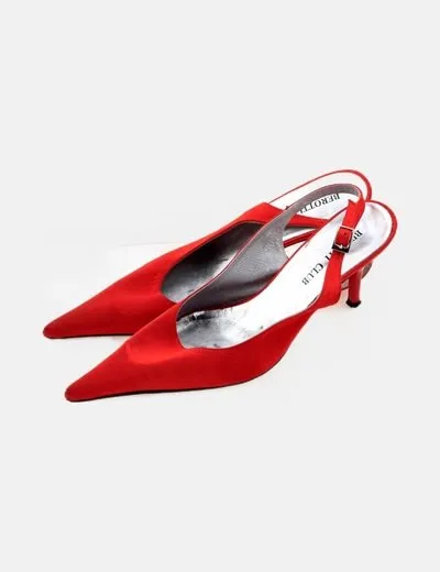 Berotti club Mule rojo tacón