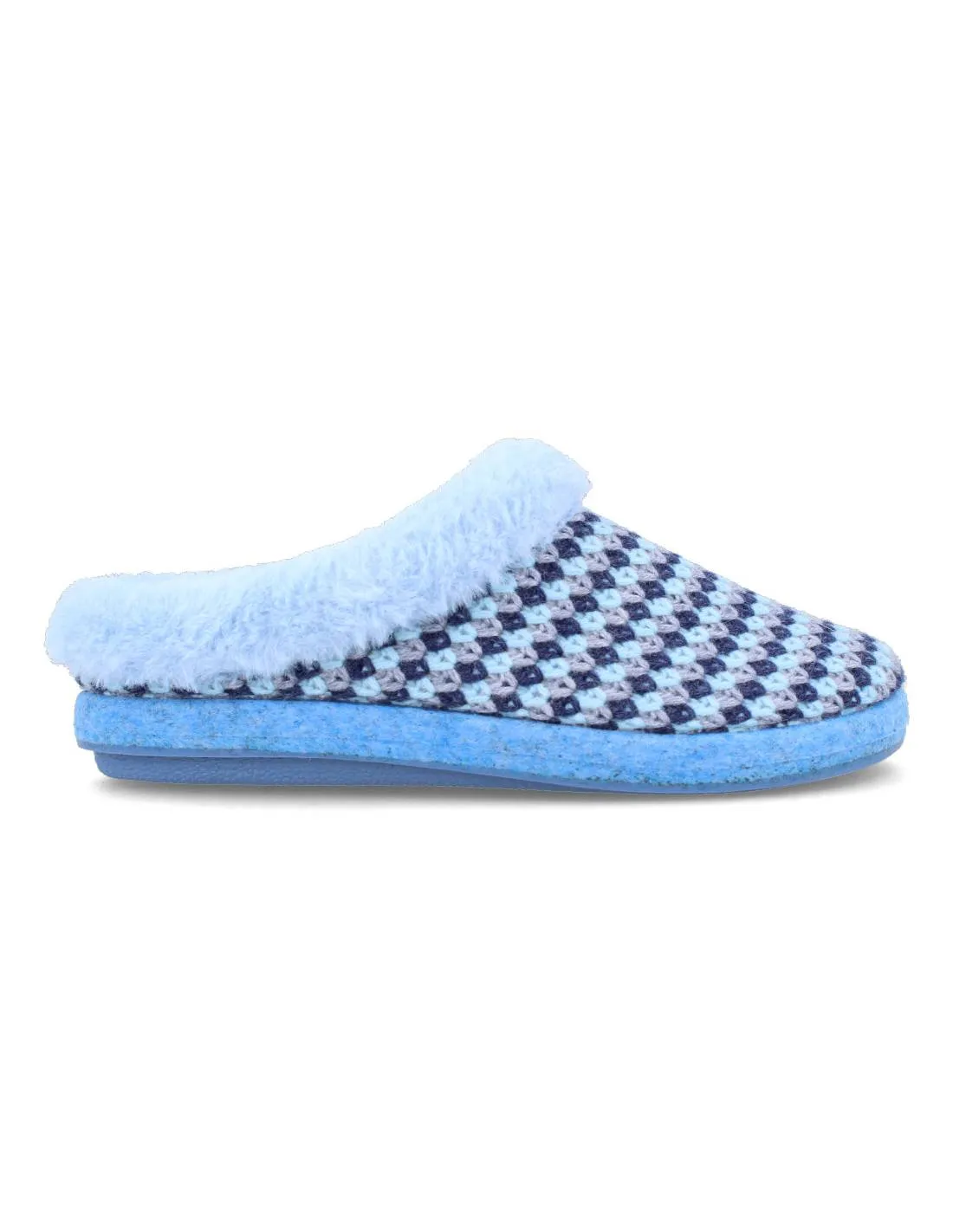 BIORELAX  ZAPATILLA CASA MUJER CROCHET MARINO