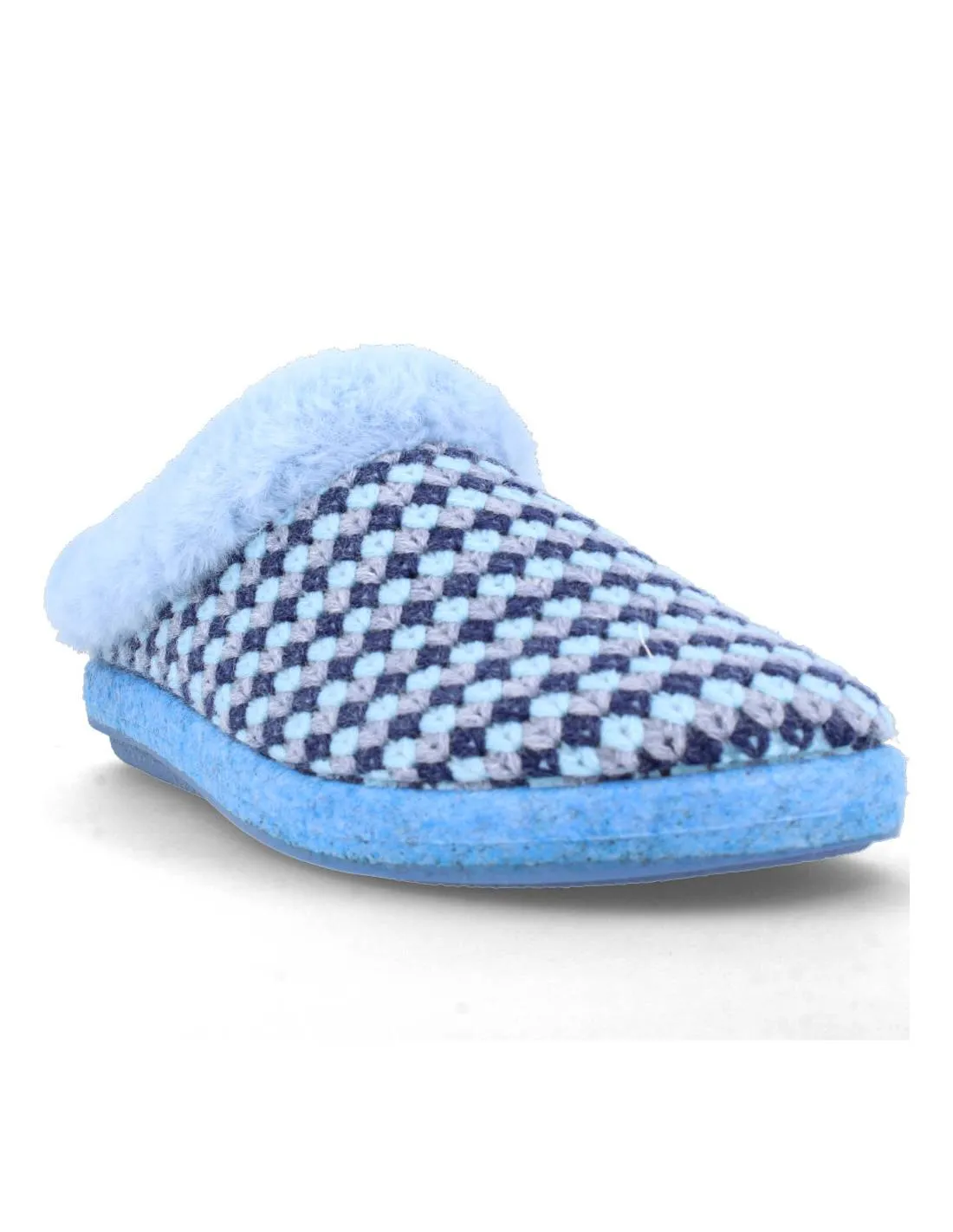 BIORELAX  ZAPATILLA CASA MUJER CROCHET MARINO