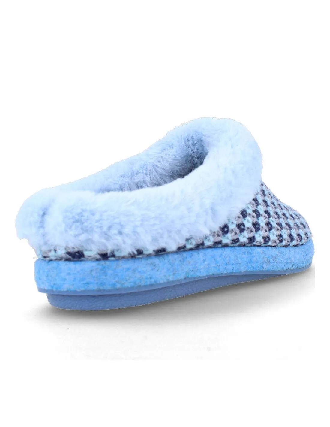 BIORELAX  ZAPATILLA CASA MUJER CROCHET MARINO