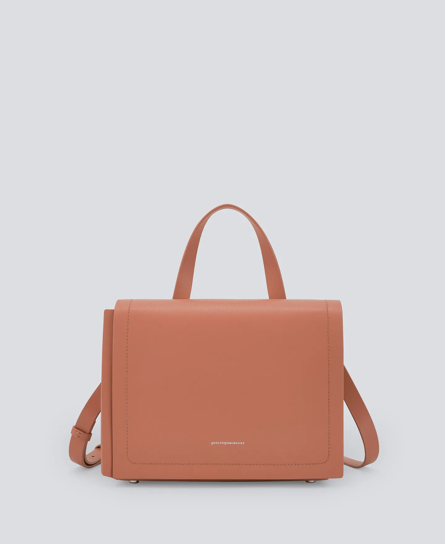 Bolso en piel responsable marrón mujer