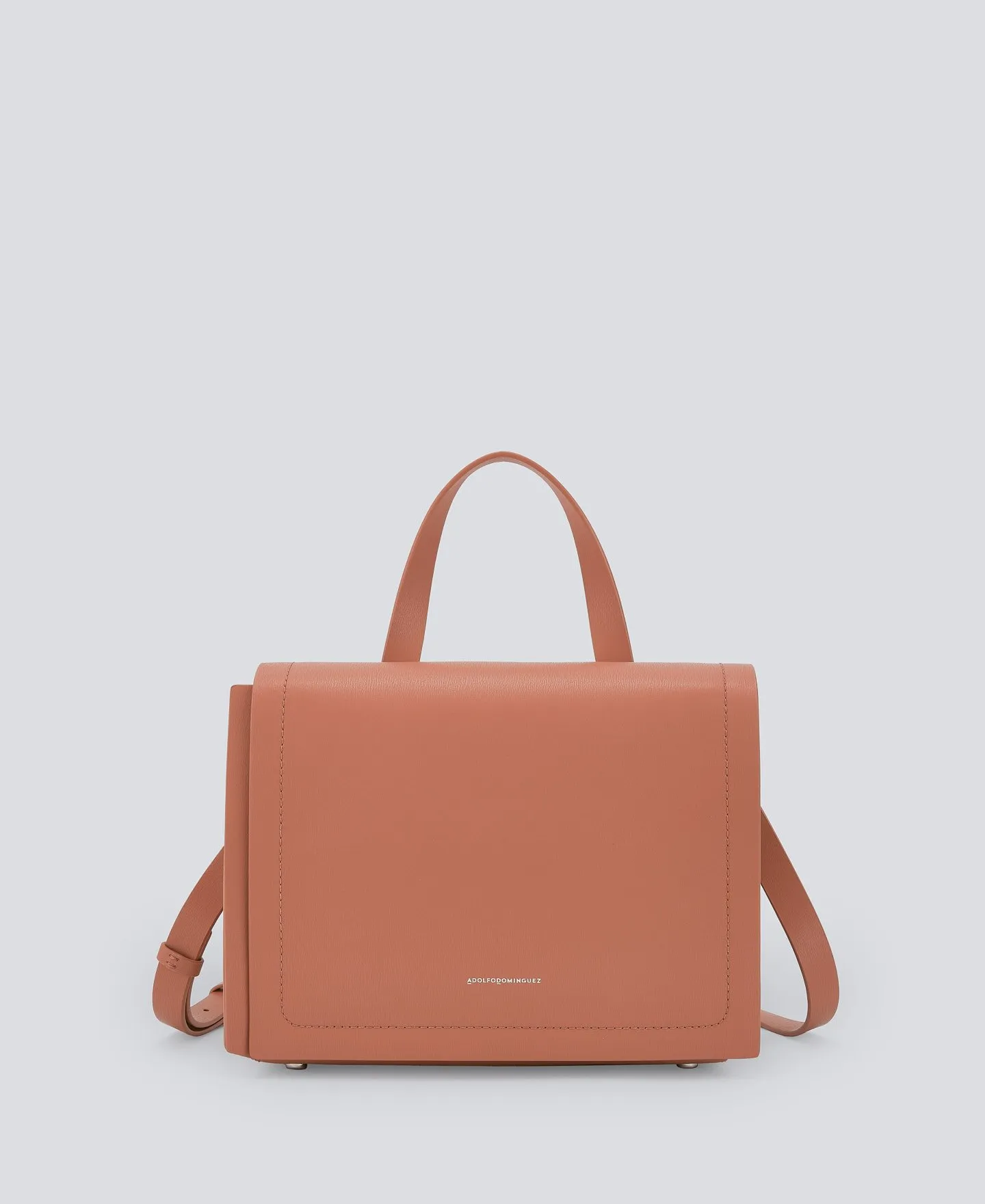 Bolso en piel responsable marrón mujer