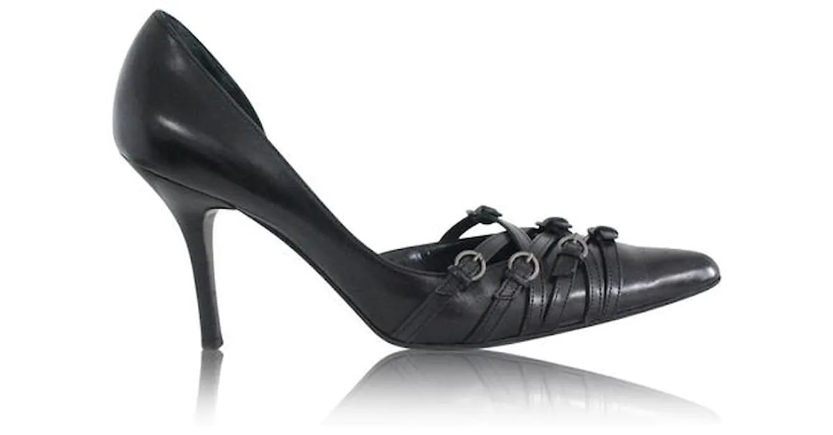 bombas puntiagudas bally Negro 