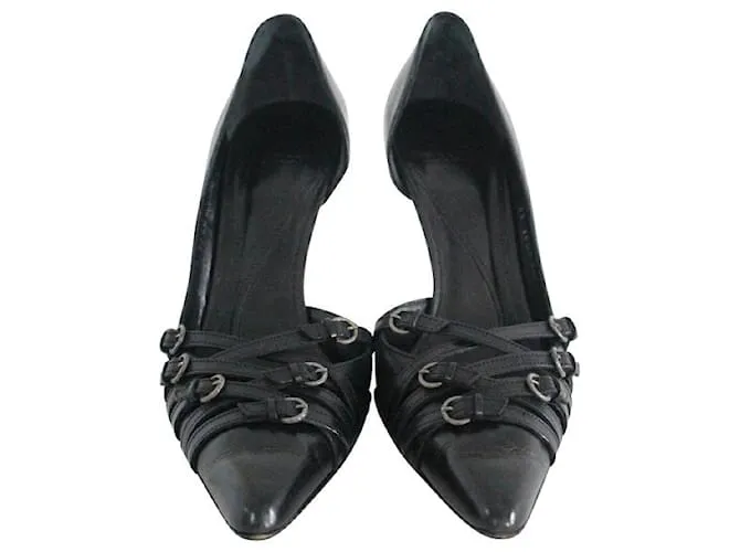 bombas puntiagudas bally Negro 