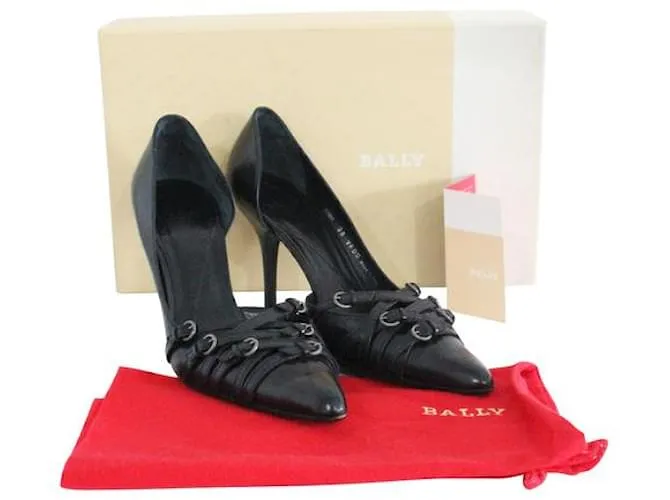 bombas puntiagudas bally Negro 