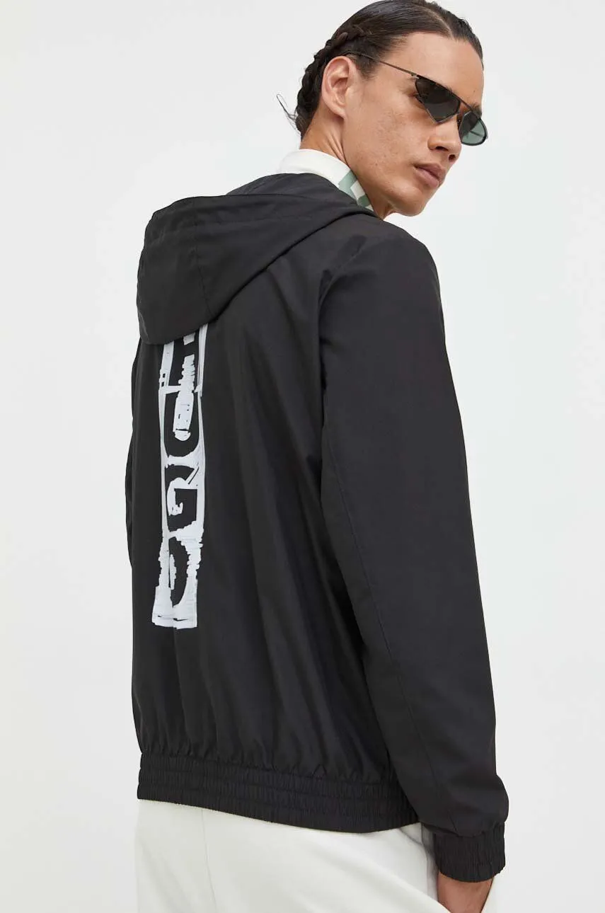 BOSS WATERREPELLENT VERTICAL LOGO HOODED JACKET