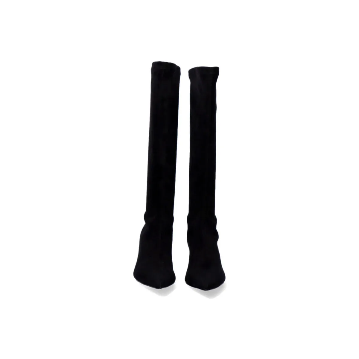 BOTA ALTA CON TACÓN CIRCULAR BRUNA622 NEGRO