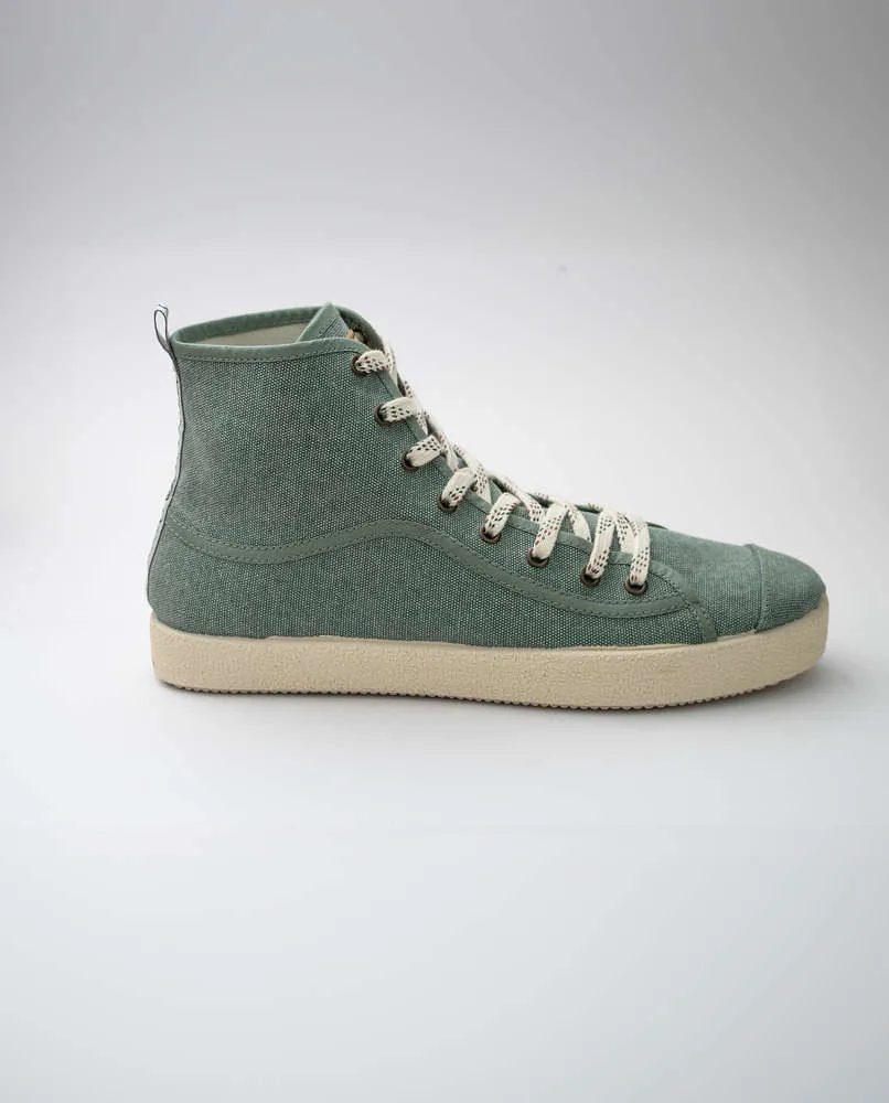 Botas caballero algodón reciclado MARACUYA LARGE VERDE