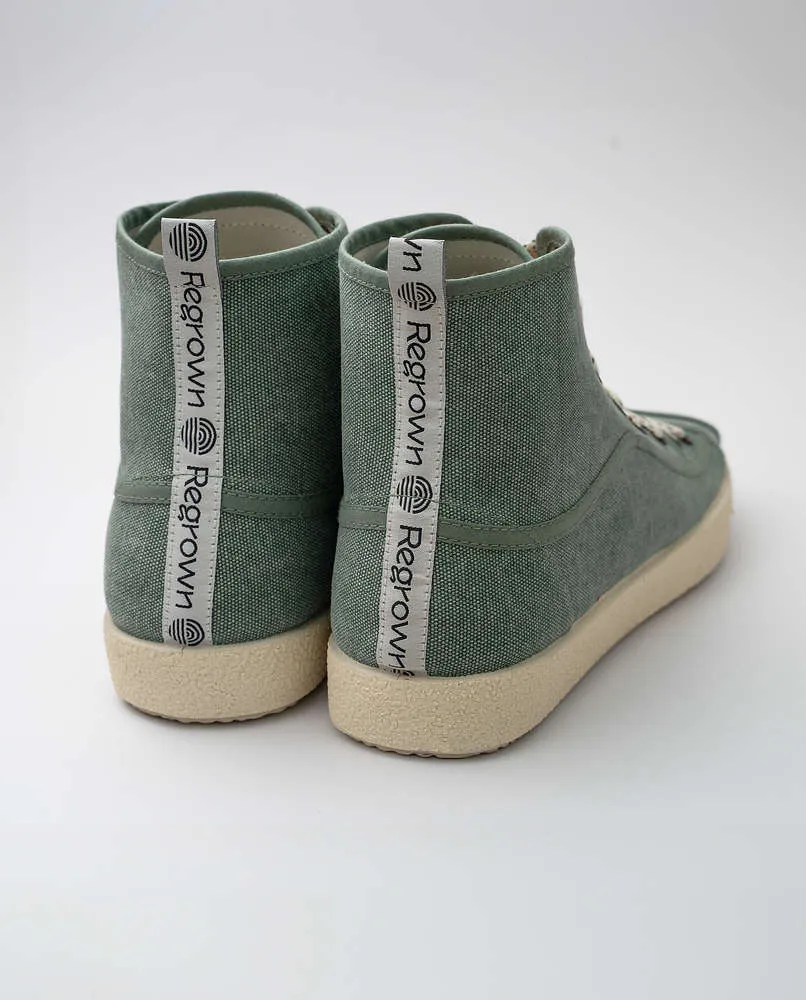 Botas caballero algodón reciclado MARACUYA LARGE VERDE