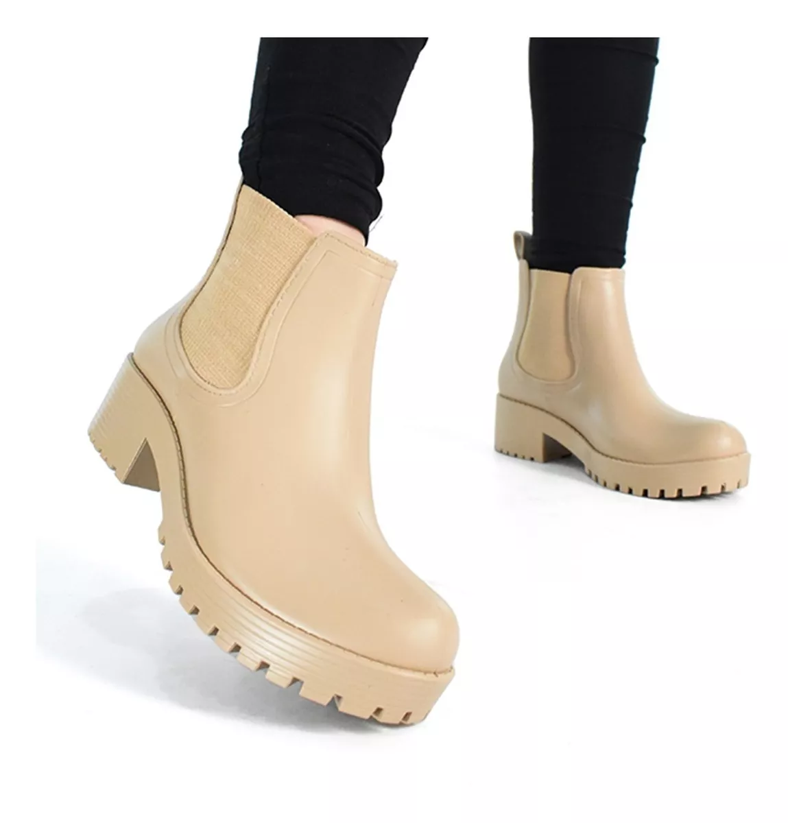 Botas  De Lluvia Mujer Livianas Impermeable Serafinne 02